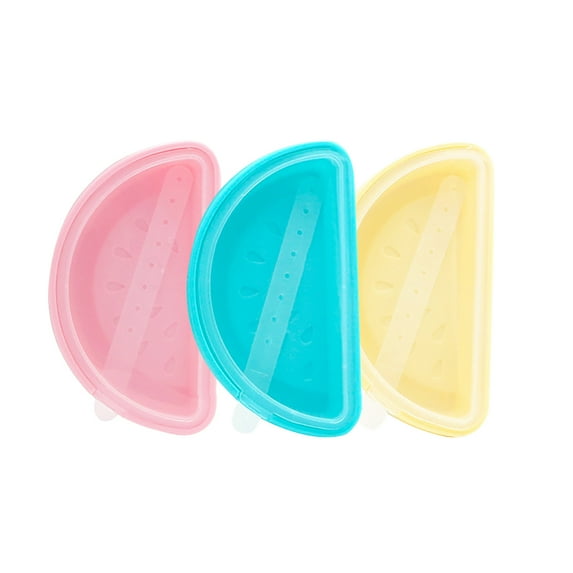 Snmubt Ice Cream Ice Lolly Molds Ice with Sticks Tray Ice Froze (Yellow,Pink,Blue)
