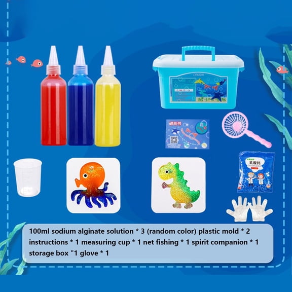 Snmubt Magic Water Elf Toy Kit, Aqua Water Gel Kit, Magic Gel Water Pets, Magic Elf Water Toy, Magic Water Elf Kit, Large Capacity Water Fairy Pets Kits (A)