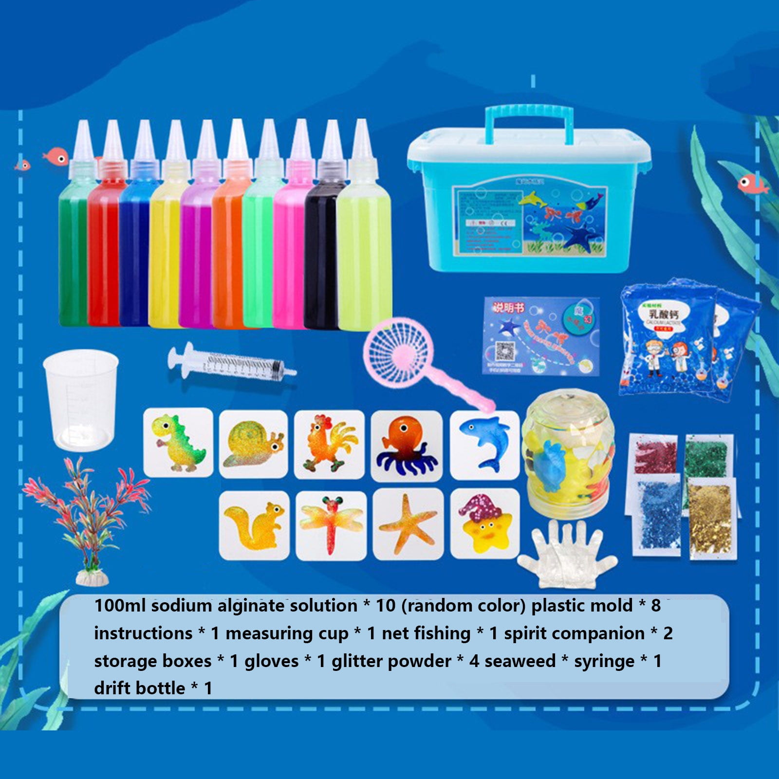 Snmubt Magic Water Elf Toy Kit Aqua Water Gel Kit Magic Gel Water