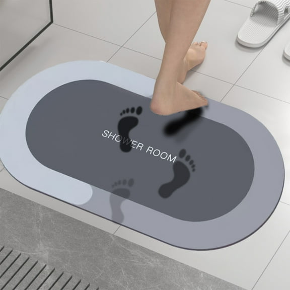Snmubt Modernized Magic Mat Bathroom, Modernized Bath Mat, Modernized Magic Bath Mat, Bathroom Mat Quick Dry, Non Skid Waterproof Comfort Standing Rugs, Durab (Rubber)