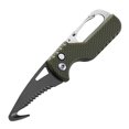 thumbnail image 1 of Snmubt Multifunctional Folding Box Knife Portable Unpacking Knife Car Emergency Survival Tool Folding Knife Outdoor Demolition Knife (Army Green), 1 of 1