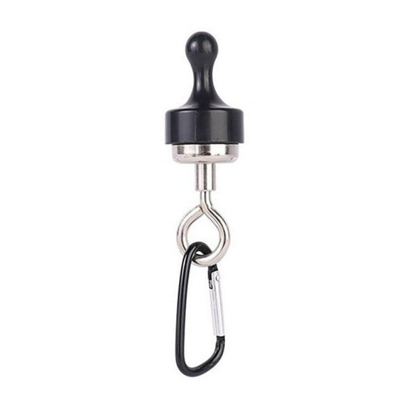 Snmubt Outdoor Lightweight Magnetic Hook Suction Cup Hook Magnet Hook Clip (Black)