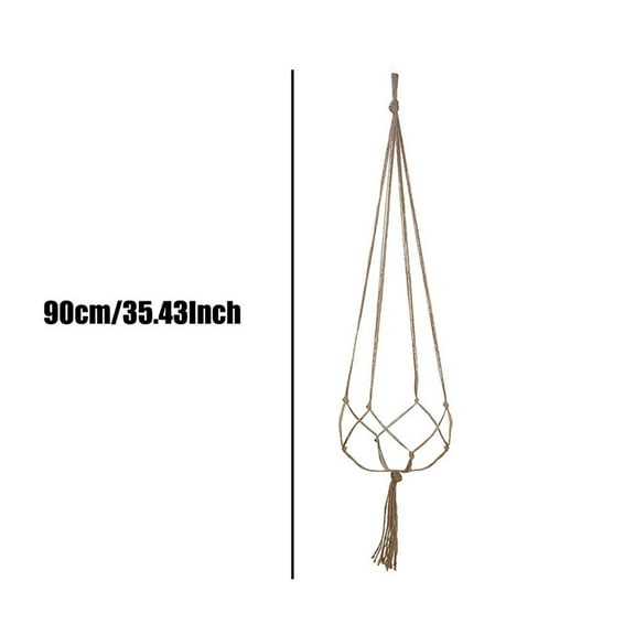Snmubt Plant Hanger Flower Pot Cotton Rope Wall Plant Indoor Home Decor (As Show)