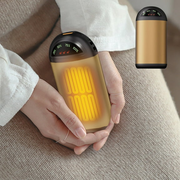 Snmubt Rechargeable Hand Warmer 2 In 1 Usb Winter Mini Portable Heated Baby Warmer Hand Warmer Gift Hand Warmer (Brown)