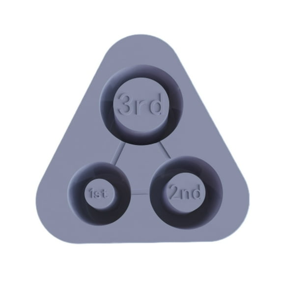 Snmubt Reusable Ice Tray with Lid for 3 Hollow Cylinder Ice Molds Glasses for Mugs for Cocktails Whiskey Drinks and Coffee (Gray)