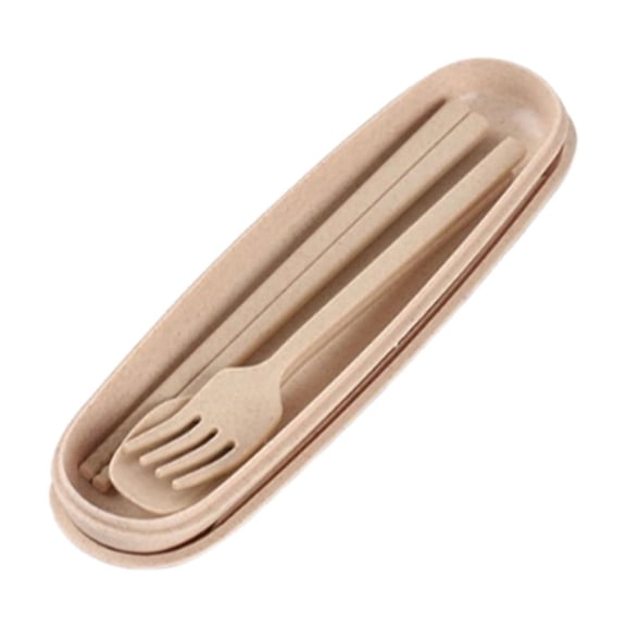 Snmubt Three - Piece Tableware Set with Spoon, Chopsticks and Fork, Durable and Stylish for Family Meals and Entertaining, Dishwasher Safe, Versatile for Ideal Gift (D)