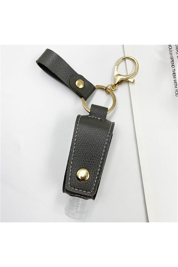 Travel Bottle and Keychain Refillable Empty Bottles for (Gray)