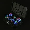thumbnail image 1 of Snmubt Wireless Charging Light up Dice, Light Up D&D Dice Set with Charging Box LED Polyhedral Role Playing Dice Set 7 PCS Electronic Flashing Glowing Dice for Dungeons (Multicolor), 1 of 7