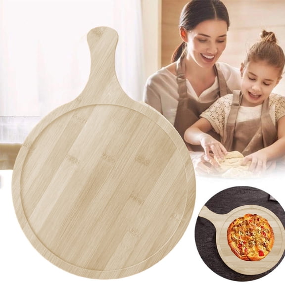 Snmubt Wood Cutting Board with Handle Wooden Ecologicals Bamboos Serving Board Kitchen Baking Chopping Boards for Pizza Bread Cheese Steak Charcuterie Fruit Vegetables Cutting Board for Kitchen