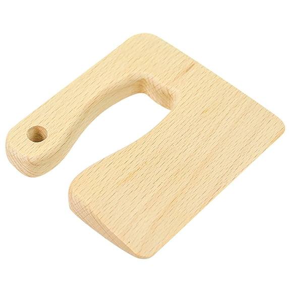 Snmubt Wooden Children'S Cooking Knife Child Knife Kitchen Wooden Children'S Chopping Knife (Beige)