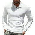 thumbnail image 1 of Snndgx Shirts for Men Collared Neck Long Sleeve 1/4 Button Outdoor Actives Casual Going out Shirts, 1 of 8