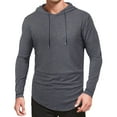 thumbnail image 1 of Snndgx Shirts for Men Hooded Neck Long Sleeve Cotton Spandex Pullover Regular Daily Shirts Outdoor Casual Going out Shirts, 1 of 6