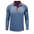 thumbnail image 1 of Snndxg Cotton Spandex Shirts for Men Breathable Long Sleeve Collared Neck Casual Men's Shirts, 1 of 3
