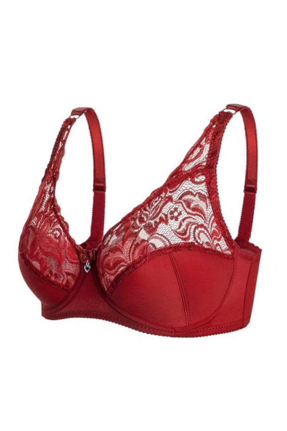 Breast Pocket Bra for Crossdressers Mastectomy Wine 44D