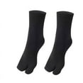 thumbnail image 1 of SnnmBlm Flop Socks Tabi Split Toe Socks Toe Socks for Men Women Supplies Black 2 Pairs, 1 of 3