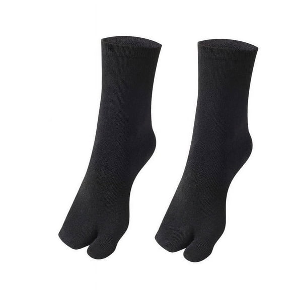 SnnmBlm Flop Socks Tabi Split Toe Socks Toe Socks for Men Women Supplies Black 2 Pairs
