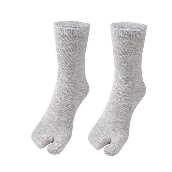 SnnmBlm Flop Socks Tabi Split Toe Socks Toe Socks for Men Women Supplies Gray 2 Pairs