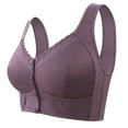 thumbnail image 1 of SnnmBlm Luxysense Bra for Senior, Charm Front Closure Bras, Front Closure Breathable Bra for Seniors Purple 58, 1 of 3