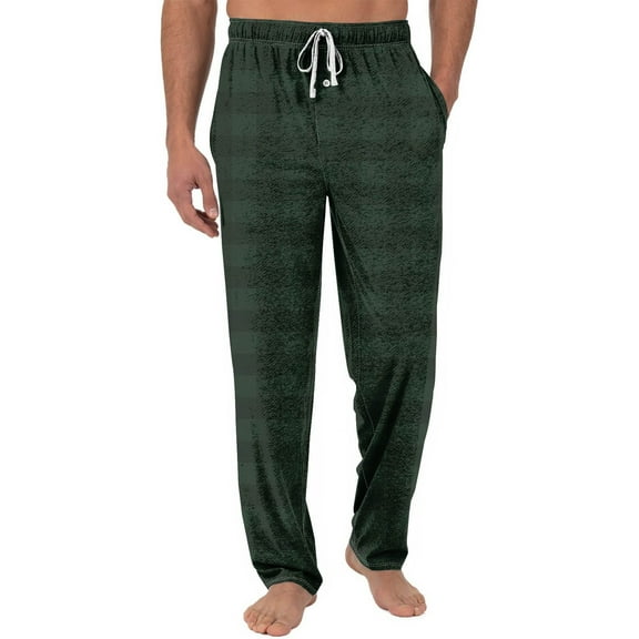 SnnmBlm Men's Cotton Super Soft Flannel Plaid Pajama Pant Coffee 3XL