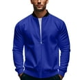 thumbnail image 1 of SnnmBlm Men's Windbreaker Lightweight Jacket, Windproof Casual Jacket with Pockets, Coat with Full Zip Royal Blue 2XL, 1 of 4