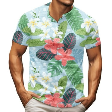 SnnmBlm Mens Golf Shirt 3D Print Shirts Wicking Short Sleeve Green 3XL