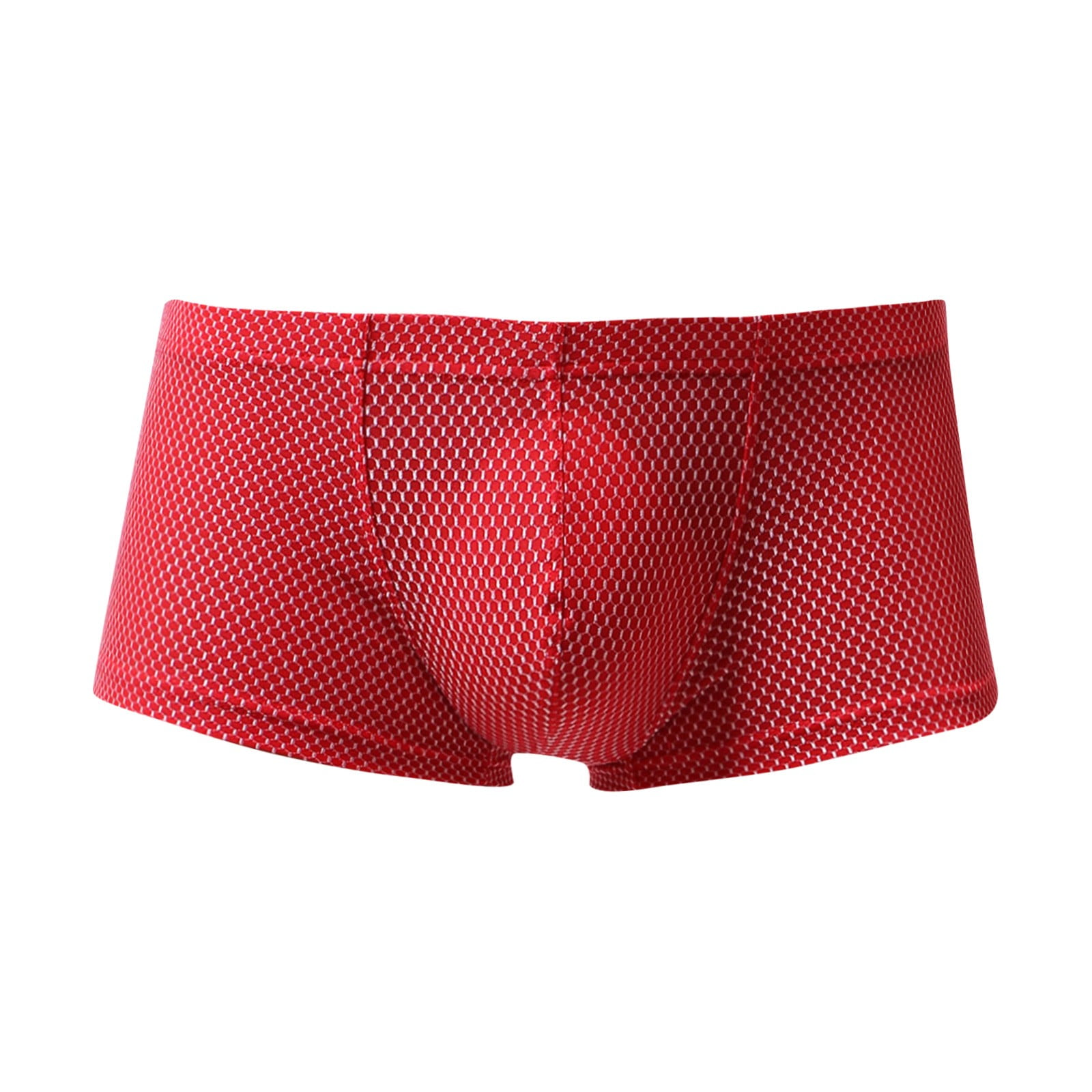 SnnmBlm Mens Padded Underwear, Breathable Mesh Boxer Brief Body ...