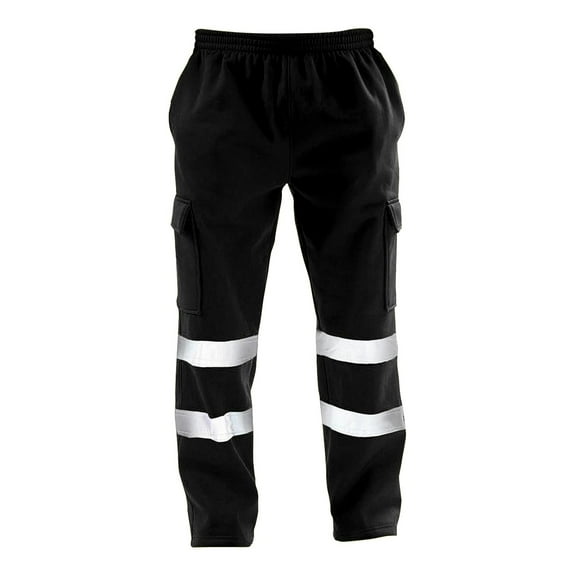 SnnmBlm Rain Pants Reflective High Visibility Rain Pants Black L