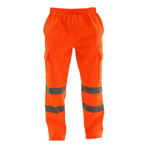 SnnmBlm Rain Pants Reflective High Visibility Rain Pants Orange XL