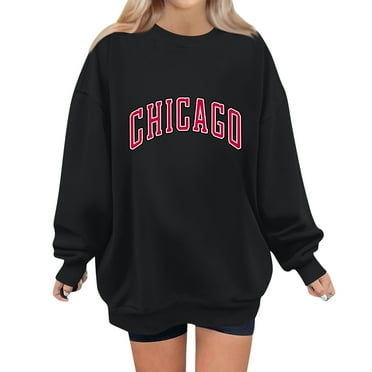 SnnmBlm Sweatshirt for Women Winter Fall Oversized Long Sleeve Fasion Crewneck Pullover Comfy Holiday Top Black L