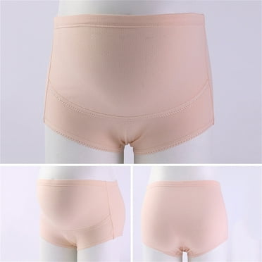 SnnmBlm Women's Under The Maternity Panties Pregnancy Maternity Underwear Multi-Pack Complexion 2XL