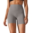 thumbnail image 1 of SnnmBlm Womens ButterLuxe Biker Shorts 6 Inches - High Waisted Workout Running Volleyball Spandex Yoga Shorts Gray S, 1 of 4