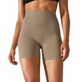 thumbnail image 1 of SnnmBlm Womens ButterLuxe Biker Shorts 6 Inches - High Waisted Workout Running Volleyball Spandex Yoga Shorts Khaki XS, 1 of 1