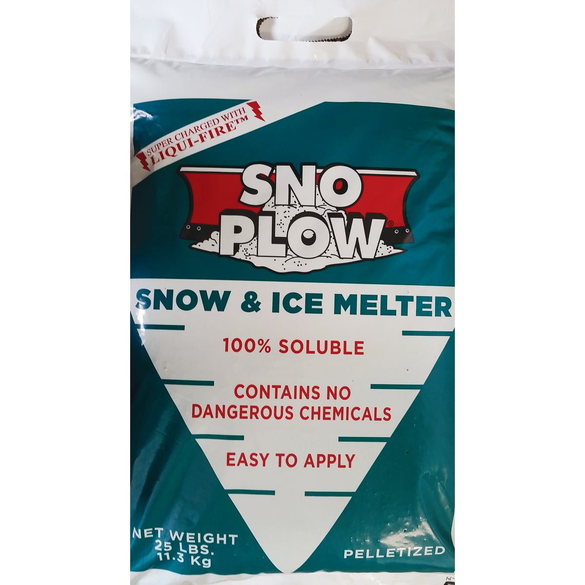Sno Plow Ice Melt Pellets - Fast-Acting Snow Melt Pellet - 25 Lb.