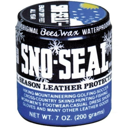 Atsko 1331 Sno-seal Original Beeswax Waterproofing Seasonal Leather Protection + Applicator [4 Oz. Jar]