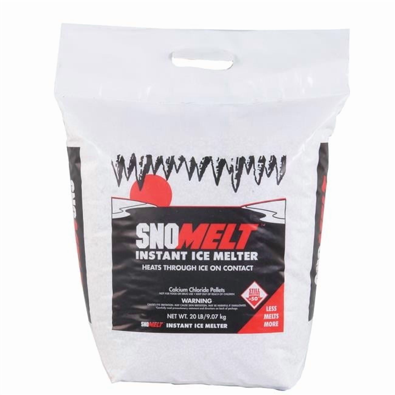 SnoMelt 20 lbs Calcium Chloride Pellet Bag