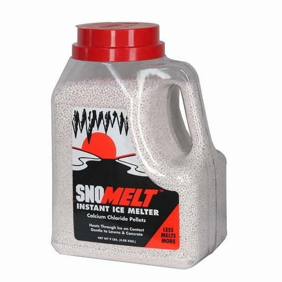 SnoMelt 9 lbs Calcium Chloride Pellet Jug