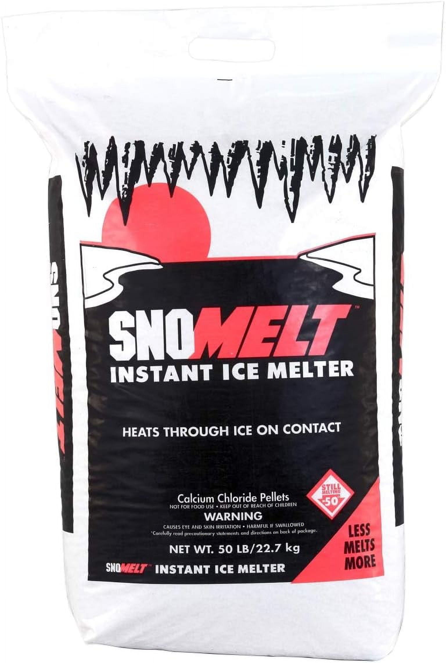 SnoMelt S0502R 50 lbs Calcium Chloride Pellet Bag