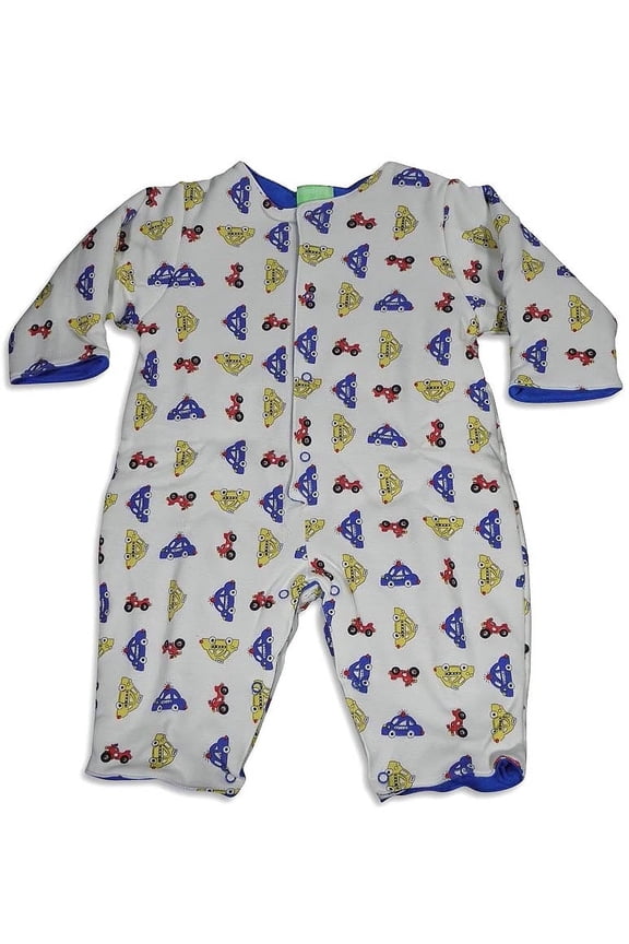 - Baby Boys Long Sleeve Coverall 25811-9Months (IVORY)