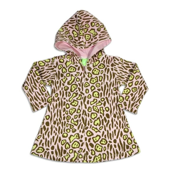 SnoPea Baby Infant Girls Cotton Long Sleeve Leopard Print Dress
