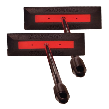 SnoPro by SnoBrum, 2 Pack - Professional Grade Snow Remover for Vehicles - 48? Handle