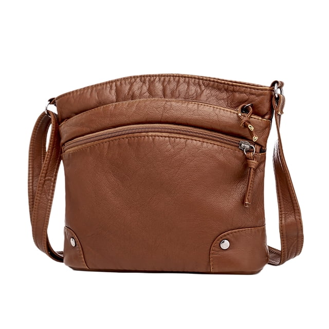 Snoarin Crossbody Bags for Women Trendy Women Soft Leather Shoulder Handbag Multi Pocket Crossbody Bag Ladies Purses Fashion Tote Top Handle Satchel Beach Bag