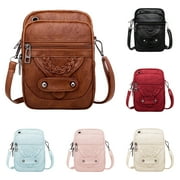 ZKCCNUK Snoarin Crossbody Bags for Women Trendy Women Soft Leather Shoulder Handbag Multi Pocket Crossbody Bag Ladies Purses Fashion Tote Top Handle Satchel Beach Bag on Clearance