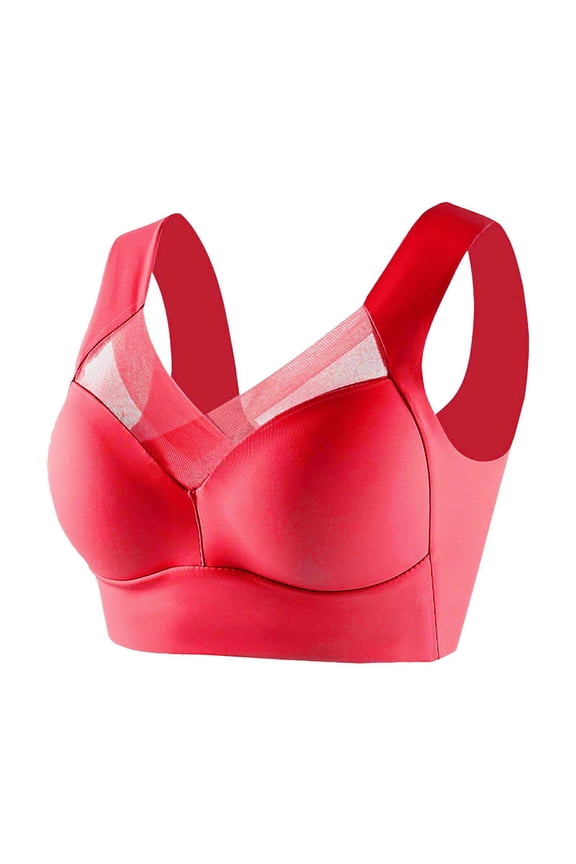 Snoarin Plus Size Bras for Women Full Cup Seamless Push Up Shaping Wire Free Everyday Bra Size L-8XL