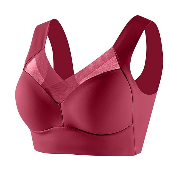 Snoarin Plus Size Bras for Women Full Cup Seamless Push Up Shaping Wire Free Everyday Bra Size L-6XL