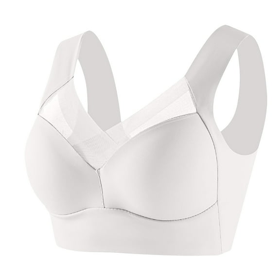 Snoarin Plus Size Bras for Women Full Cup Seamless Push Up Shaping Wire Free Everyday Bra Size L-6XL