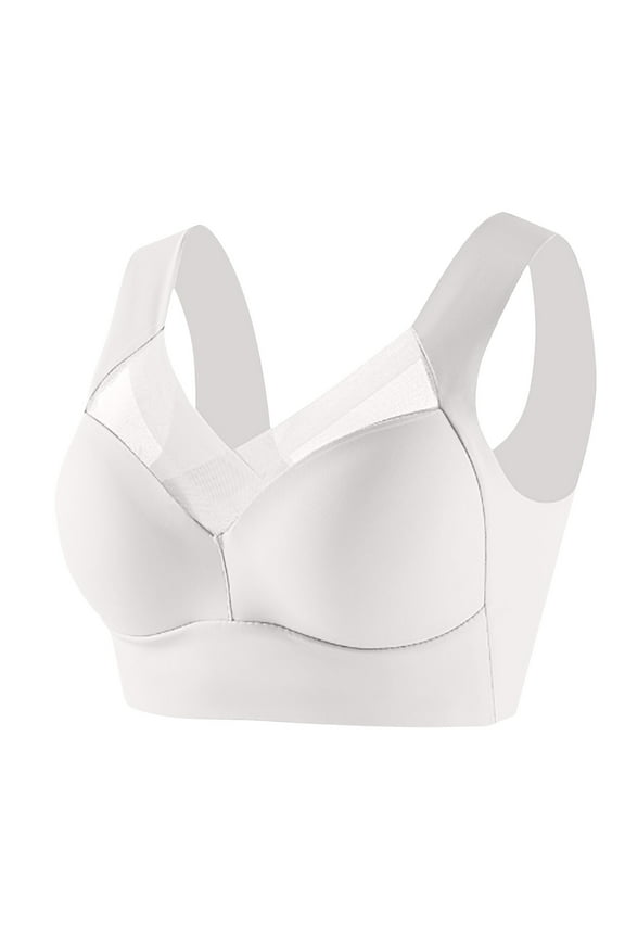Plus Size Bras for Women Full Cup Seamless Push Up Shaping Wire Free Everyday Bra Size L-6XL