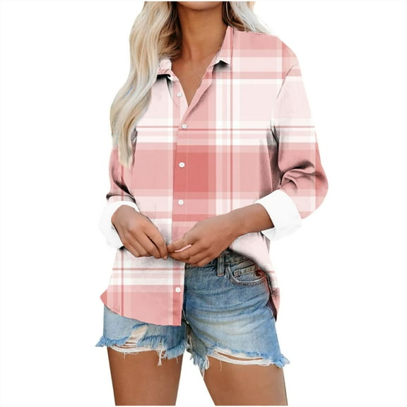 Snoarin Women Shirts Casual Fashion Loose Temperament Long Sleeve Printed V-neck Top S-3XL