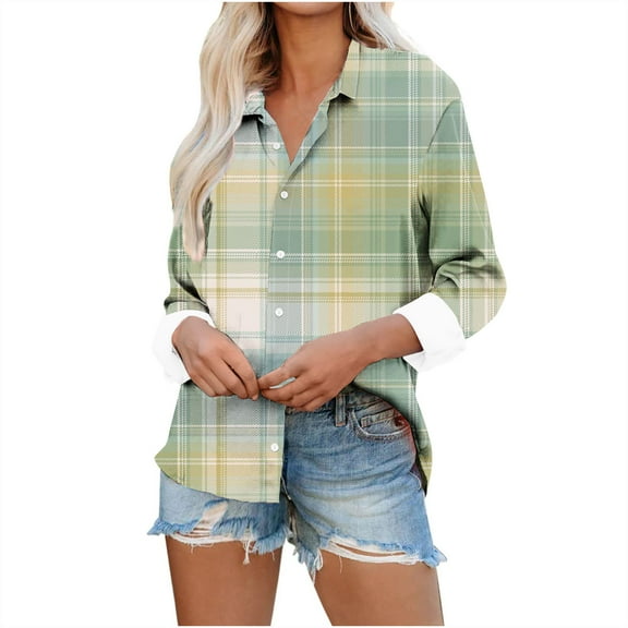 Snoarin Women Shirts Casual Fashion Loose Temperament Long Sleeve Printed V-neck Top S-3XL