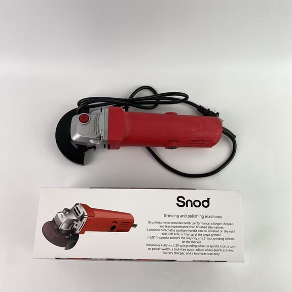 Snod Grinding and polishing machines,Variable-Speed Angle Grinder with Paddle Switch, Black