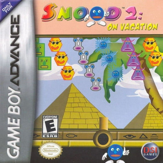 Restored Snood 2: On Vacation - Nintendo Gameboy Advance GBA